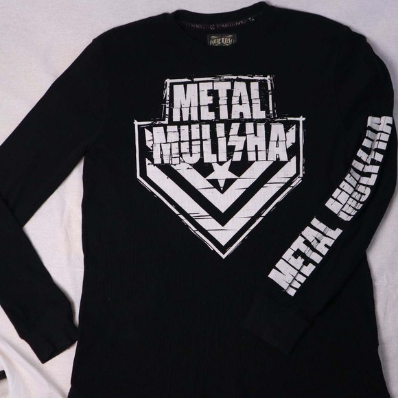 Metal Mulisha Long Sleeves Shirt Thermal Grunge Y2K Vintage Size XL - Picture 3 of 7